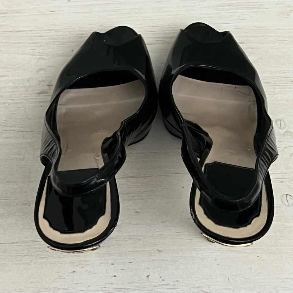 Christian Dior Patent Leather Slingback Pumps SIze 36.5/6.5 - Picture 11 of 16